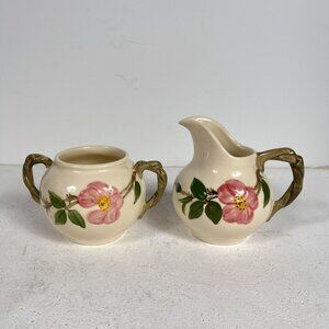 Franciscan Desert Rose Cream and Sugar Set Made in USA
